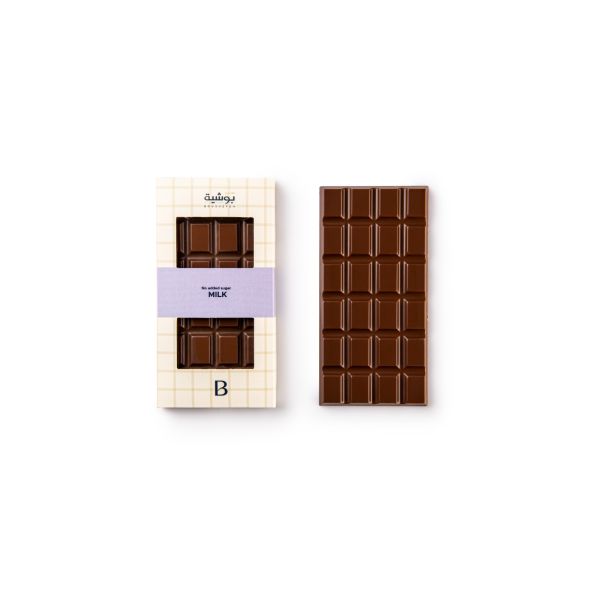 قالب شوكولاتة بدون سكر مضاف بالحليب ١٠٠غ