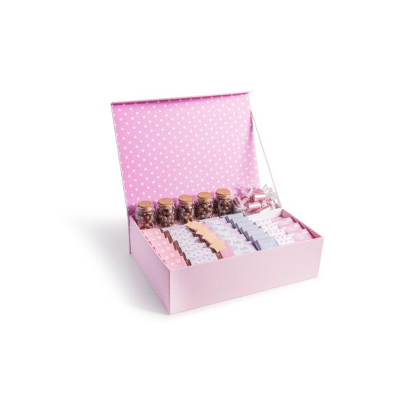 Baby girl box with customized newborn baby girl arrangement