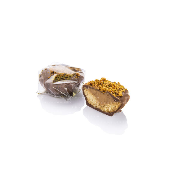 Milk chocolate covered tart filled lotus cream 200g