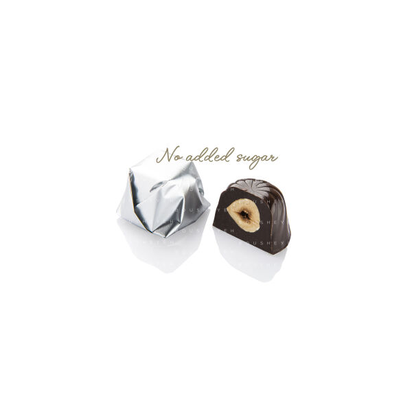 No added sugar dark chocolate with hazelnut 200g
